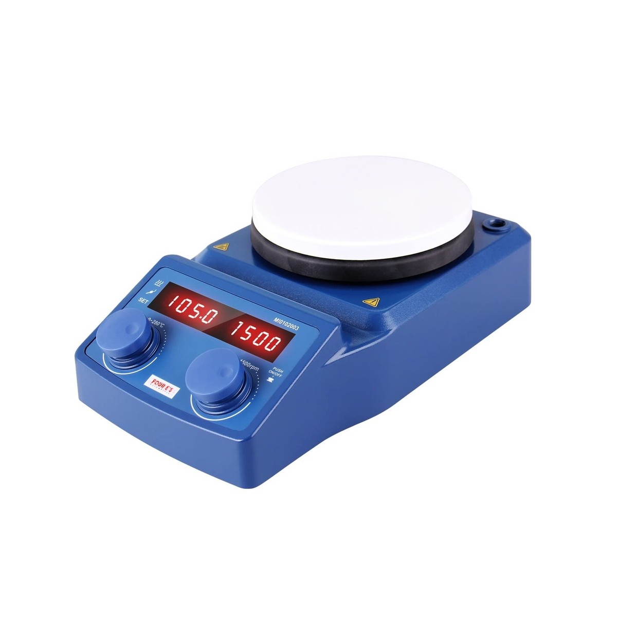 Four E'S Scientific Magnetic Stirrer Hot Plate with Support Stand