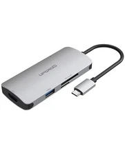 USB C Hub 7in1 MacBook Pro Adapter USB C Dongle, 4K HDMI USB3.0 SD/TF Card Re...