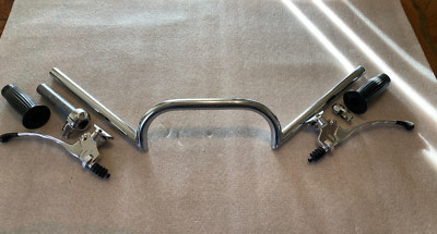 Cafe Racer Handlebars & Controls Levers Grips Throttle Kill Switch | eBay