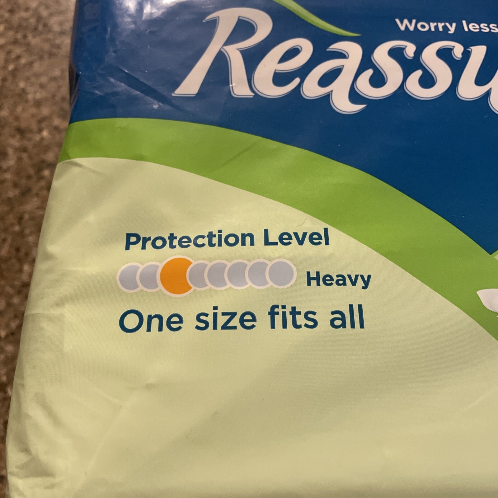 Reassure Incontinence 52 Disposable Guards Bladder Control Pads for Men