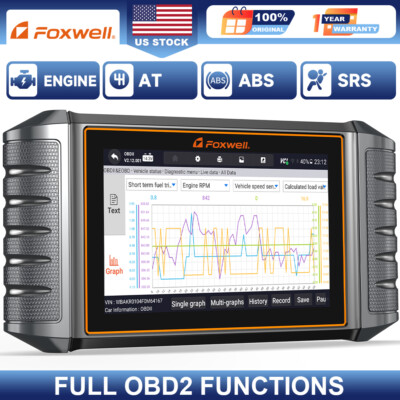 Foxwell NT706 OBD2 Scanner Code Reader Car Diagnostic Tool ABS SRS Transmission