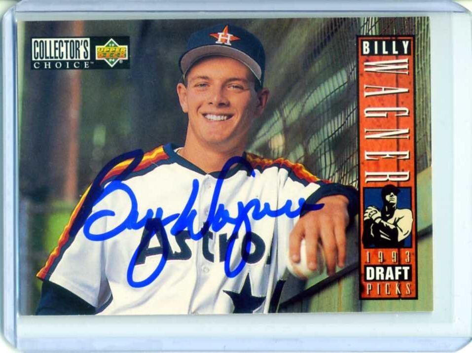 Billy Wagner 1993 Upper Deck RC Auto Autograph