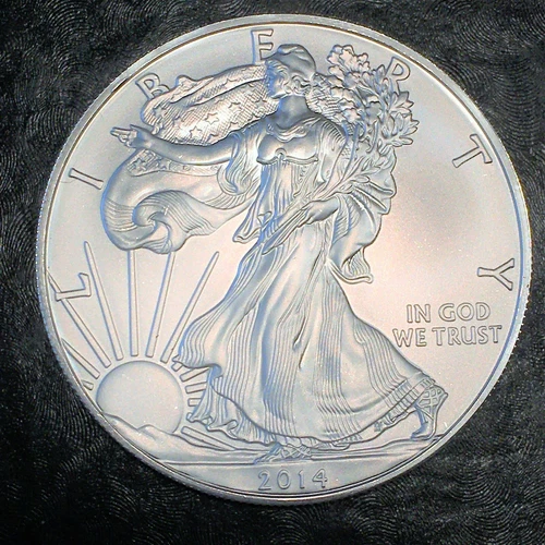 2014 Uncirculated American Silver Eagle US Mint Issue 1oz Pure Silver #i731