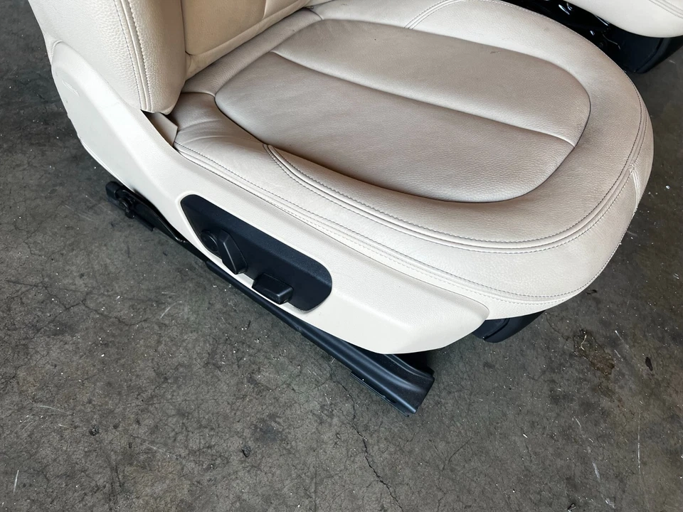 BMW 2016-2020 F48 X1 SOLO CONJUNTO DE MONTAJE ASIENTOS DELANTEROS CANBERRA BEIGE OEM 32K Foto 2 de 4
