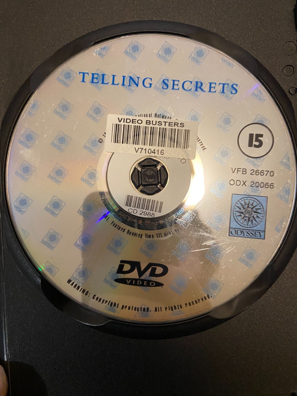 Telling Secrets exrental region 2 DVD (1993 Cybill Shepherd drama tv