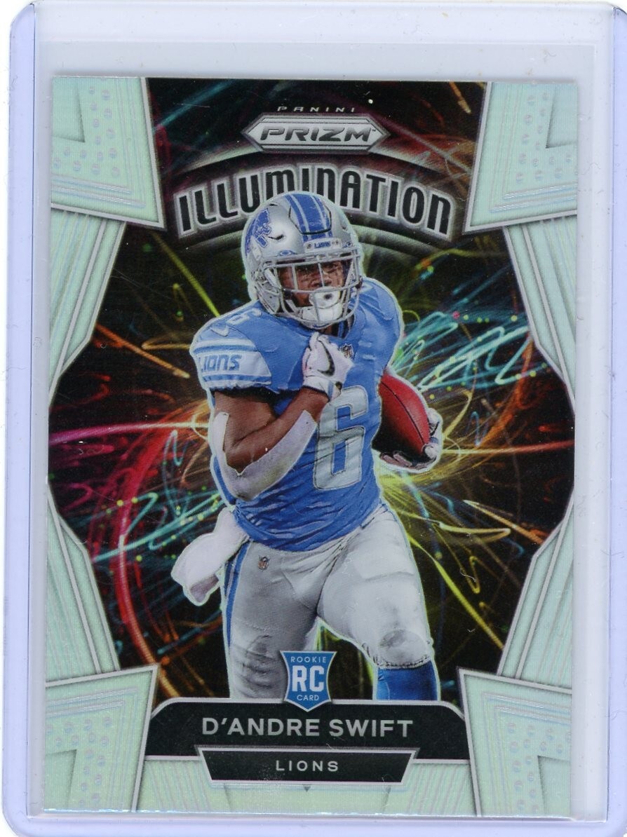 2020 Panini Prizm Football Illumination Prizm Rookie #10 D'Andre Swift