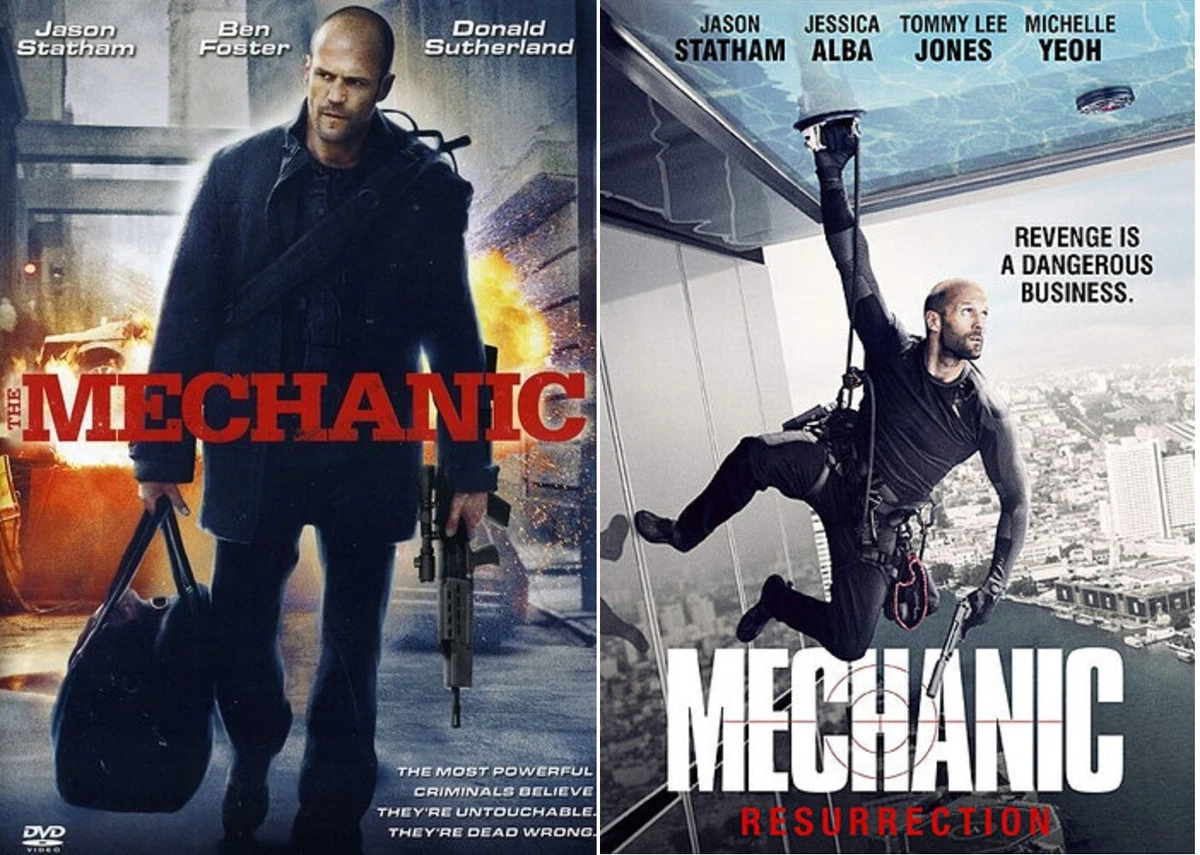 The Mechanic Double Feature 2 DVD Set Jason Statham Includes Art