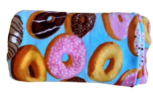 ZooFleece Donut Chocolate Frosting Sprinkle Donuts Doughnut Blanket Throw 50X60" - Image 2 of 4