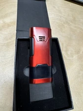 Jetline Mongoose Triple Flame Torch Cigar Lighter - Red - New