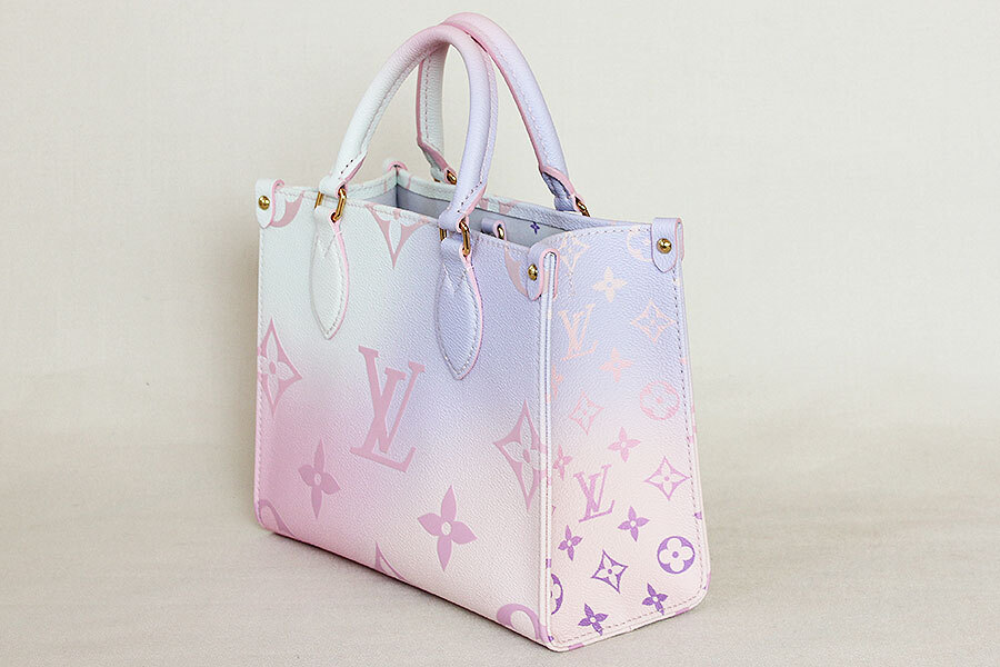 LOUIS VUITTON Monogram ONTHEGO PM Hand Bag Sunrise Pastel M59856  