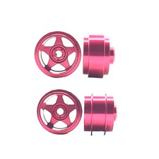 STAFFSPINK5SPOKE Five Spoke Deep Dish Front and Rear Wheels Set 15.8 Pink - Sp