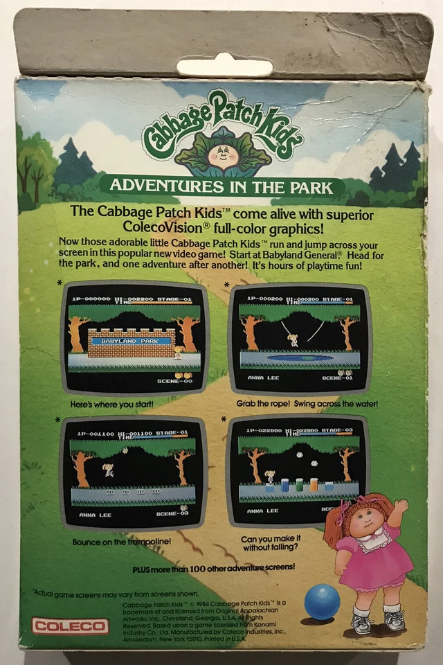 Cabbage Patch Kids: Adventures in the Park - NEW- Sealed - COLECOVISION - Image 2 of 4