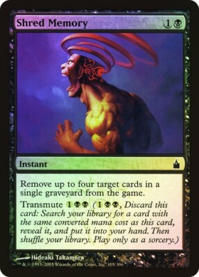 Ravnica: City of Guilds  MTG FOIL  Shred Memory   Magic