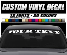 6x48 Windshield Trailer Boat Wall Window Decal Banner Sticker