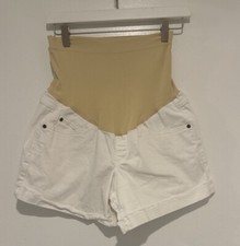 Maternity a:glow mid-length belly panel boyfriend shorts sizes 8 Worn Twice
