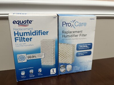 NEW Lot of  2 Equate Procare Cool Mist Humidifier Replacement Filters