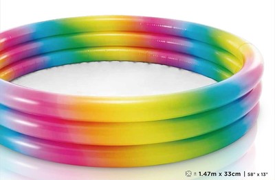Intex 147 x 33cm Wild Geometry Three Ring Pool