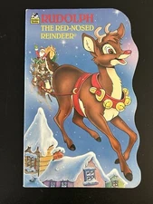Rudolph the Red Nosed Reindeer Children's Board Book Robert L. May 1993 HC