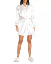 NEW Generation Love Lesley Robe White Rainbow Lightweight Choose Size NWT