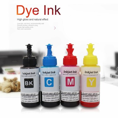 Non OEM Set of 4 Refill Ink Kit 70ml for Epson L100 L200 L350 L550 T6641/2/3/4
