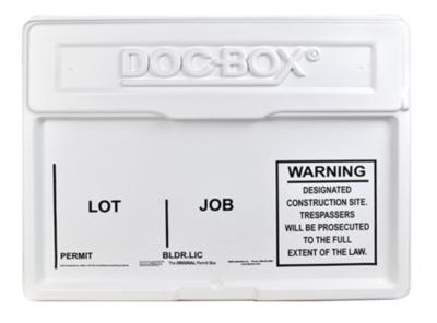NEW DOC-BOX 10102 21'' x 27''X4''. Outdoor/Indoor Standard Posting Permit Box Unit
