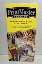 PrintMaster Platinum by MindScape for Art & Photos 6 CD's Set For Print Projects