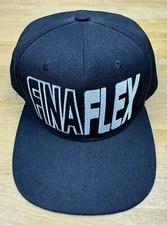 Finaflex Supplement Gym Workout Lift Black Flat Bill Snapback Baseball Cap Hat