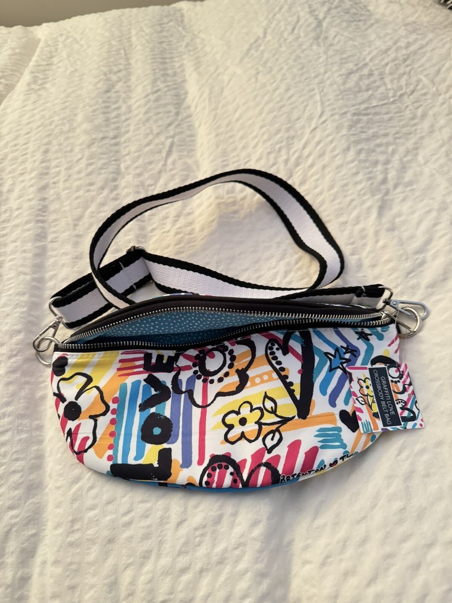 NEW Colorful Graffiti Love Brighton Crossbody Belt Bag Retails