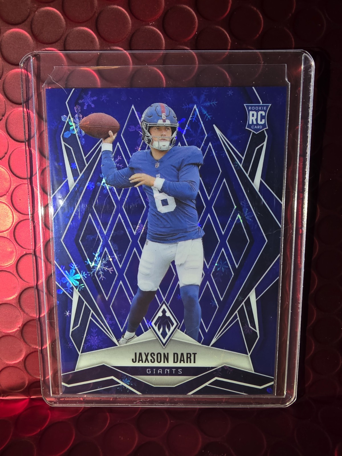 2025 Panini Phoenix - Rookies Jaxson Dart #200 Blue Semantic Winter (RC) /199