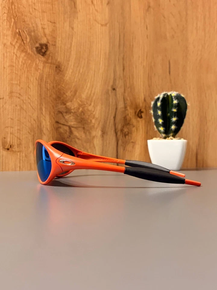 Vintage Oakley Piet Straight Jacket Sunglasses Orange Outdoor eye redux . minute - image 4 of 4