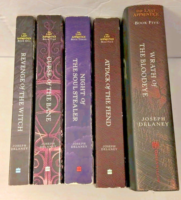 Lot of 5, The Last Apprentice Books 1-5 Lot Joseph Delaney Paperback & Hardcover