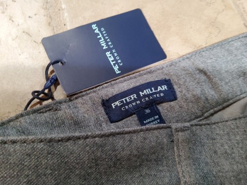 Pantalones de cinco bolsillos Peter Millar para hombre talla 36x34 lana Excursionist Flex Alpine nuevos con etiquetas - Imagen 4 de 17