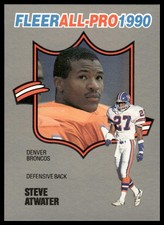 Steve Atwater All-Pro Insert 1990 Fleer #21 Denver Broncos