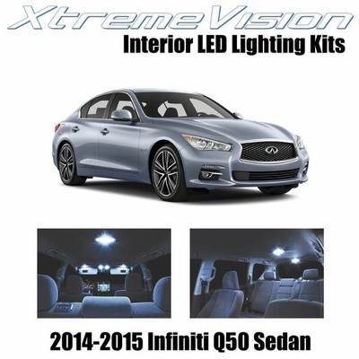 XtremeVision Interior LED for Infiniti Q50 Sedan 2014-2015 (10 PCS) Cool White