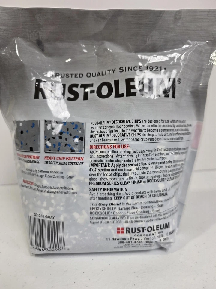 Rust-Oleum EpoxyShield RockSolid Decorativo Color Chips 1 lb Piso de Hormigón Foto 2 de 4