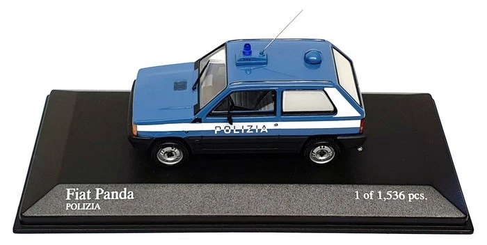 Fiat Panda Polizia 1980 Minichamps масштаб 1:43 400 121490 - синий - Изображение 4 из 4