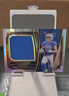 2019 Panini Select - Jumbo Rookie Swatches T.J. Hockenson #19 /99 (MEM, RC)