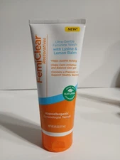 FemiClear Restoratives Feminine Wash Ultra Gentle W/Lysine & Lemon Balm 6 Oz.