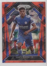 2020-21 Panini Prizm Premier League Retail Red Ice Prizm James Justin #131 9hx