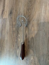 Vintage Coil Wire Whisk with Wooden Handle 12", Wisk, Whip, Beater, Mixer.