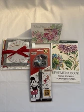 NEW Hallmark Disney Mickey Mouse Memo note pad set 3D car pen washi stickers lot