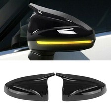 2X M-Stil Glanz Schwarz Spiegelkappen Außenspiegel Für Audi A3 S3 RS3 2014-2020