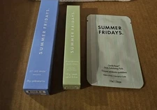Summer Fridays Lip Balm, Jet Lag Mask, Exfoliating Pad