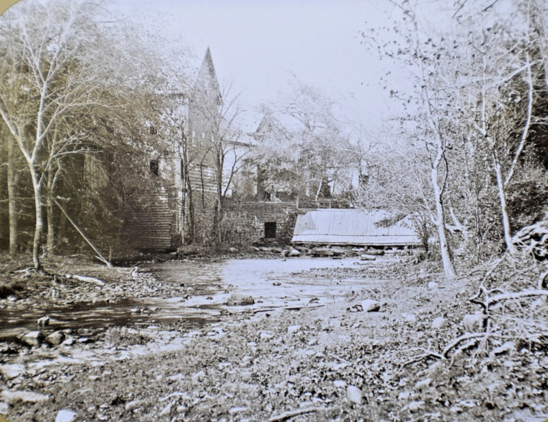 Ca 1910s Flaggs Mill Bloomfield Glass Plate Negative