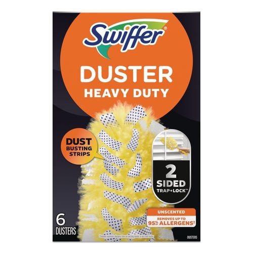 Refill, Dust Lock Fiber, Unscented, Yellow, 6/box