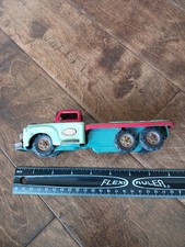 Vintage Tin Friction Powered Mixer Toy Truck By SSS Made In Japan Tin Toy Lot