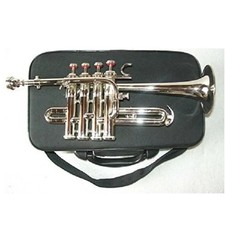 Piccolo Trumpet Bb Nickel Silver With Case Mouthpiece Nicely Tuned,
