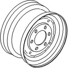 1611404m1 New Front Wheel Rim Fits Massey Ferguson Tractor Models 265 275 +