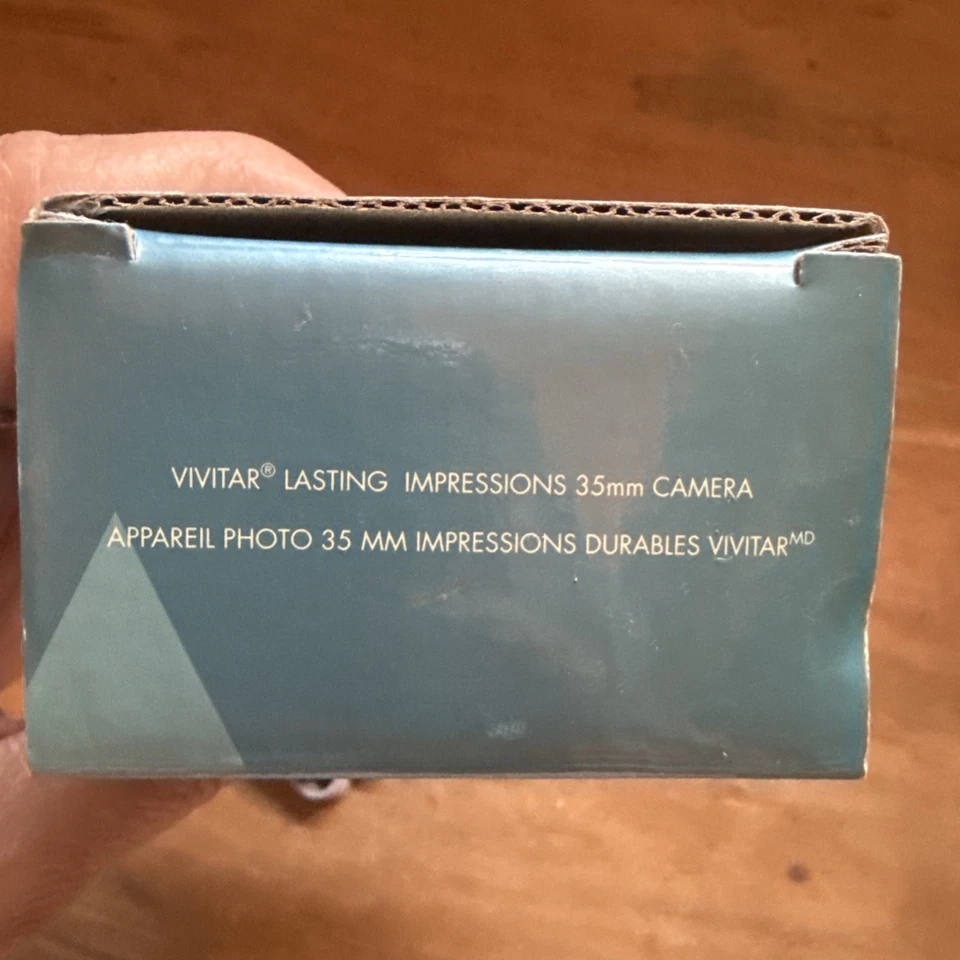 Vintage Vivitar Onki 89 Blue Built-in Flash Auto Exposure 35mm Film Camera New - Image 3 of 4