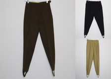 3 Pcs Vintage Women's 1950s Jack Winter Tan Black  Beige Stirrup Pants 22-30